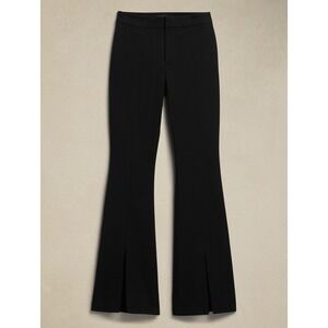 NWT Banana Republic Sloan High-Rise Flare Pants Women's Black Size 2S